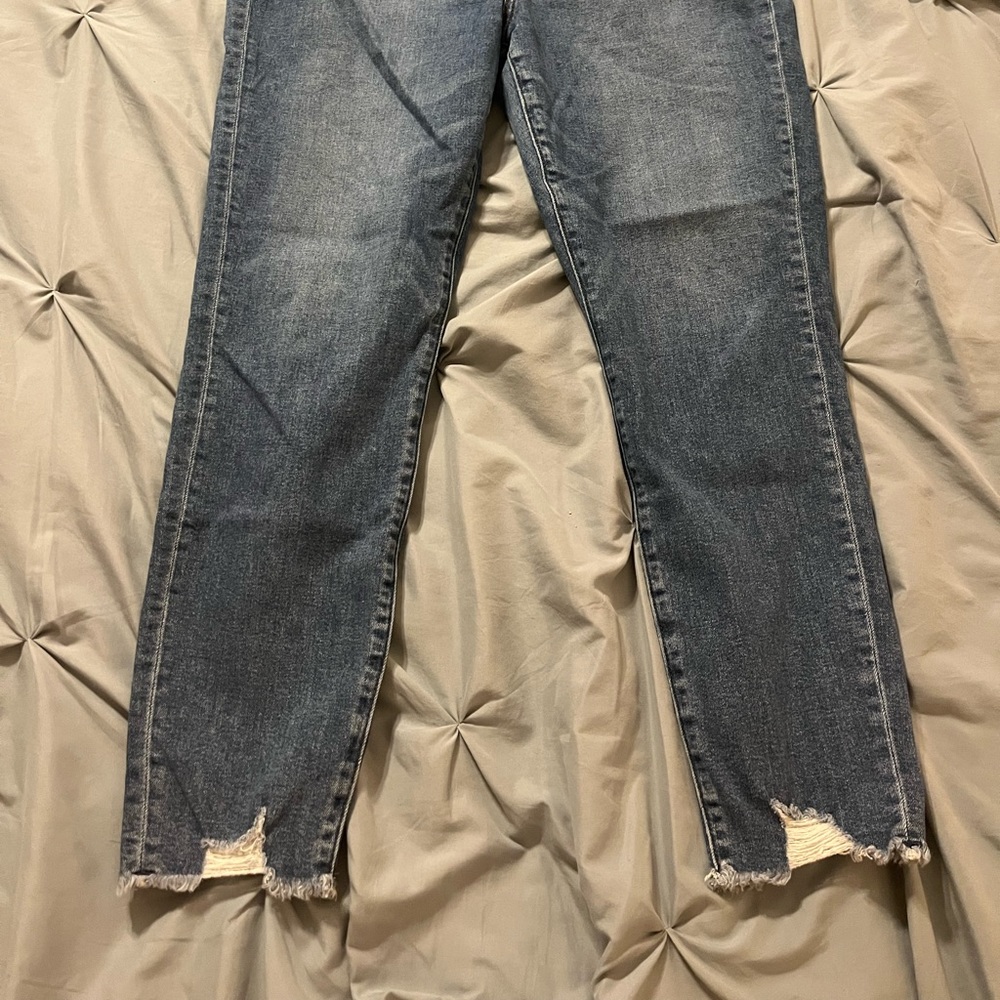 Distressed jeans